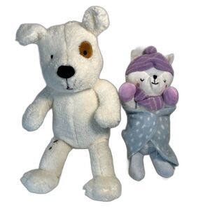 RMS Plush Kitty and Laura Numeroff White Plush Puppy
